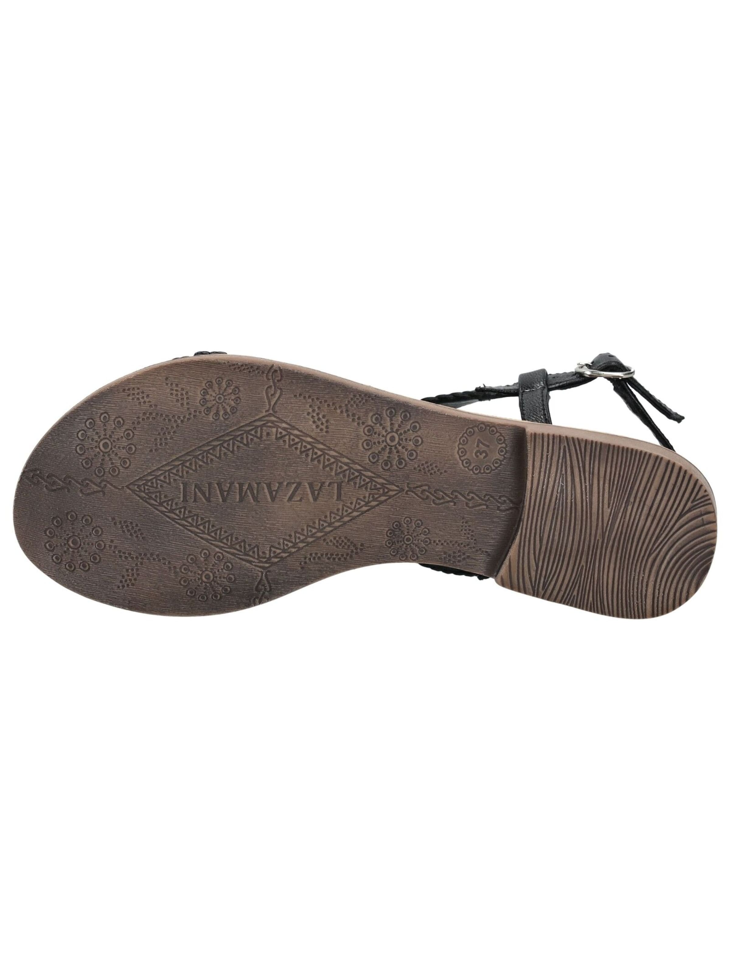 LAZAMANI Sandale in Schwarz