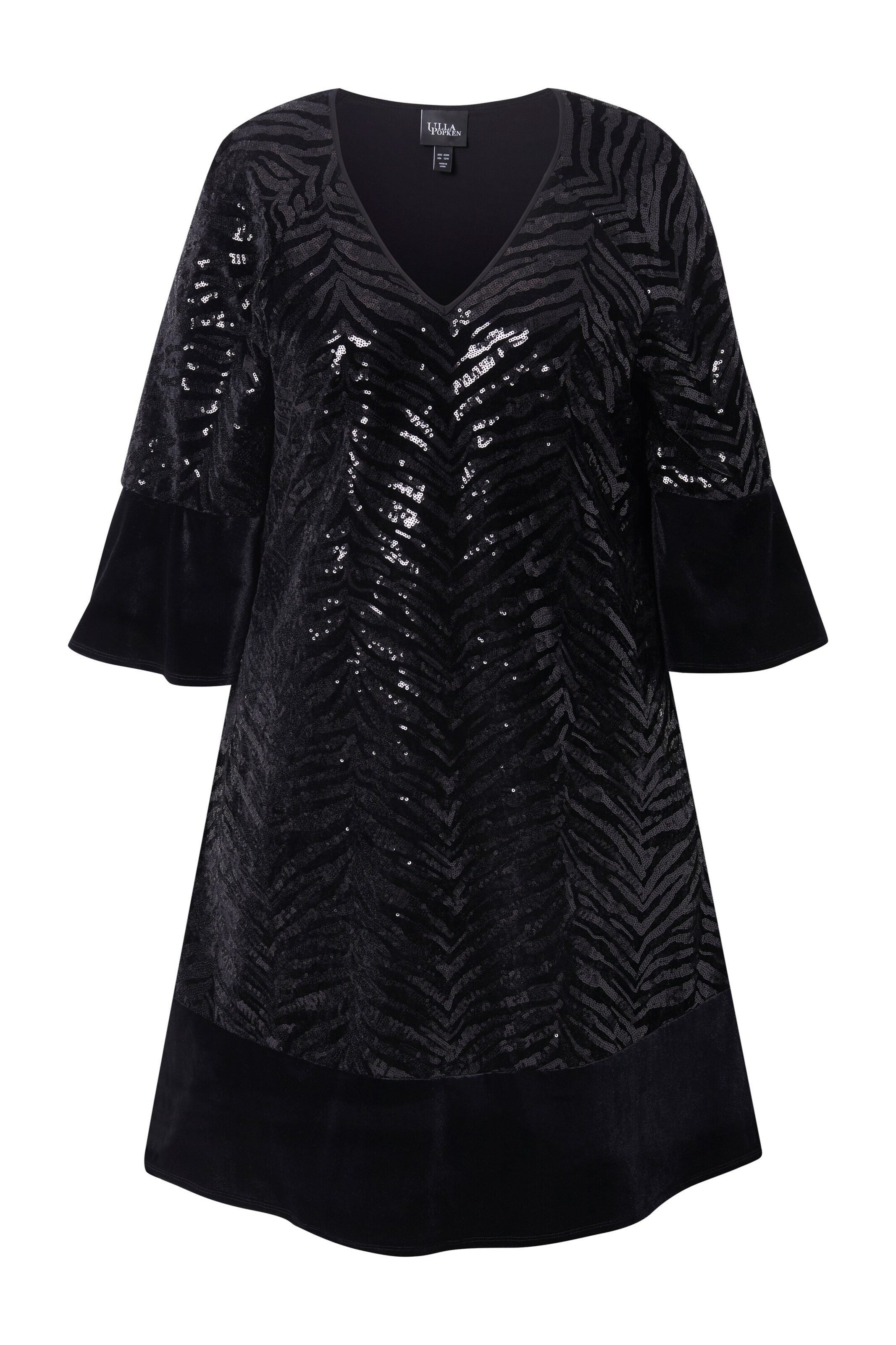 Ulla Popken Dress in Black: front