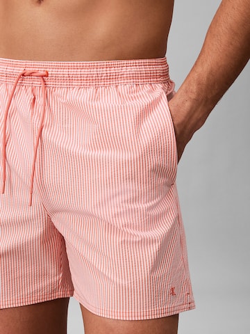 Shorts de bain 'Seersucker' Calvin Klein Swimwear en rose