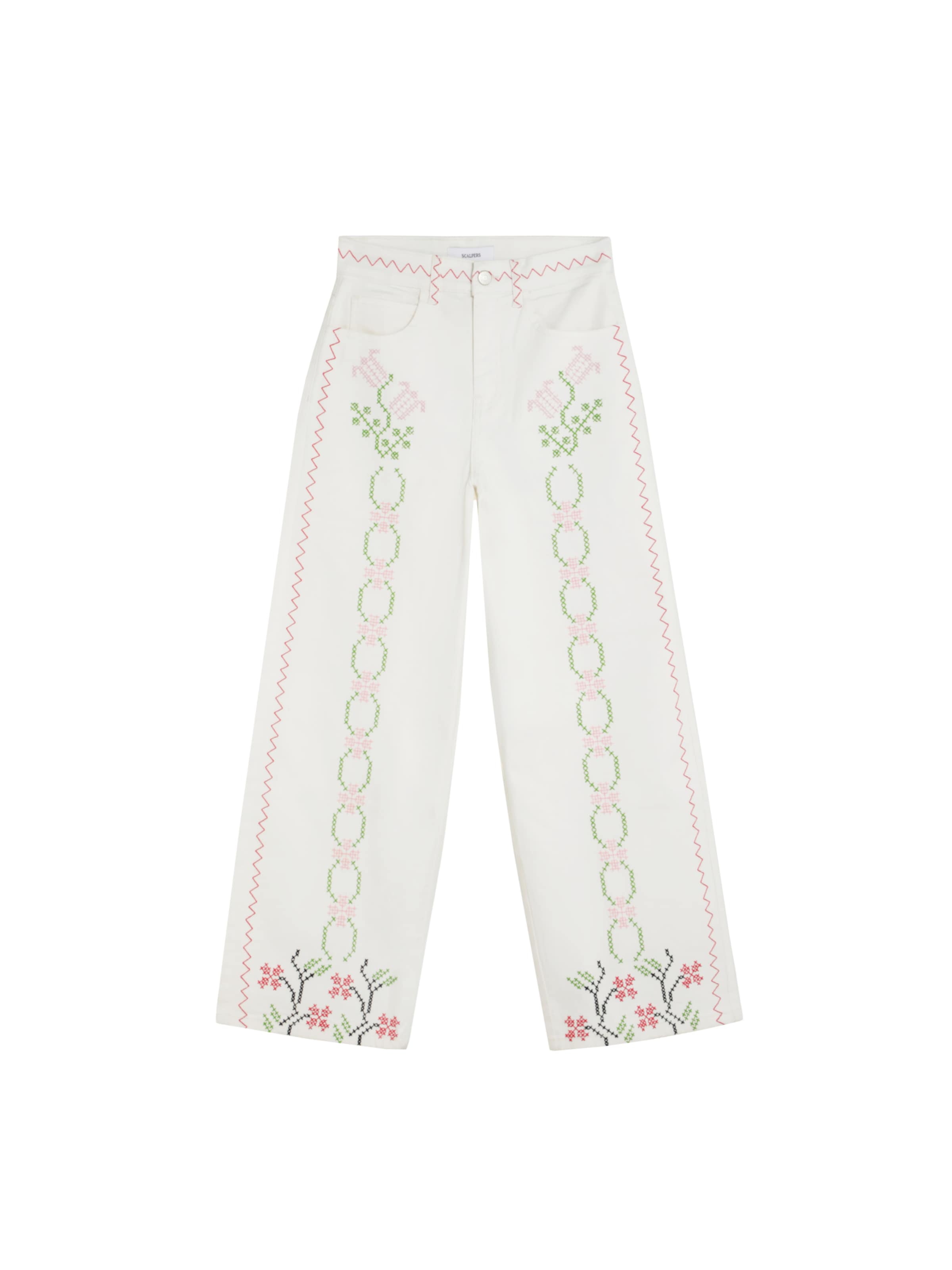 Scalpers Regular Jeans ' ' i vit: framsida