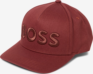 BOSS Cap ' Sevile ' in Braun: Vorderseite