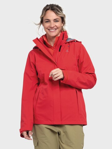Schöffel Between-season jacket 'Gmund' in Red: front