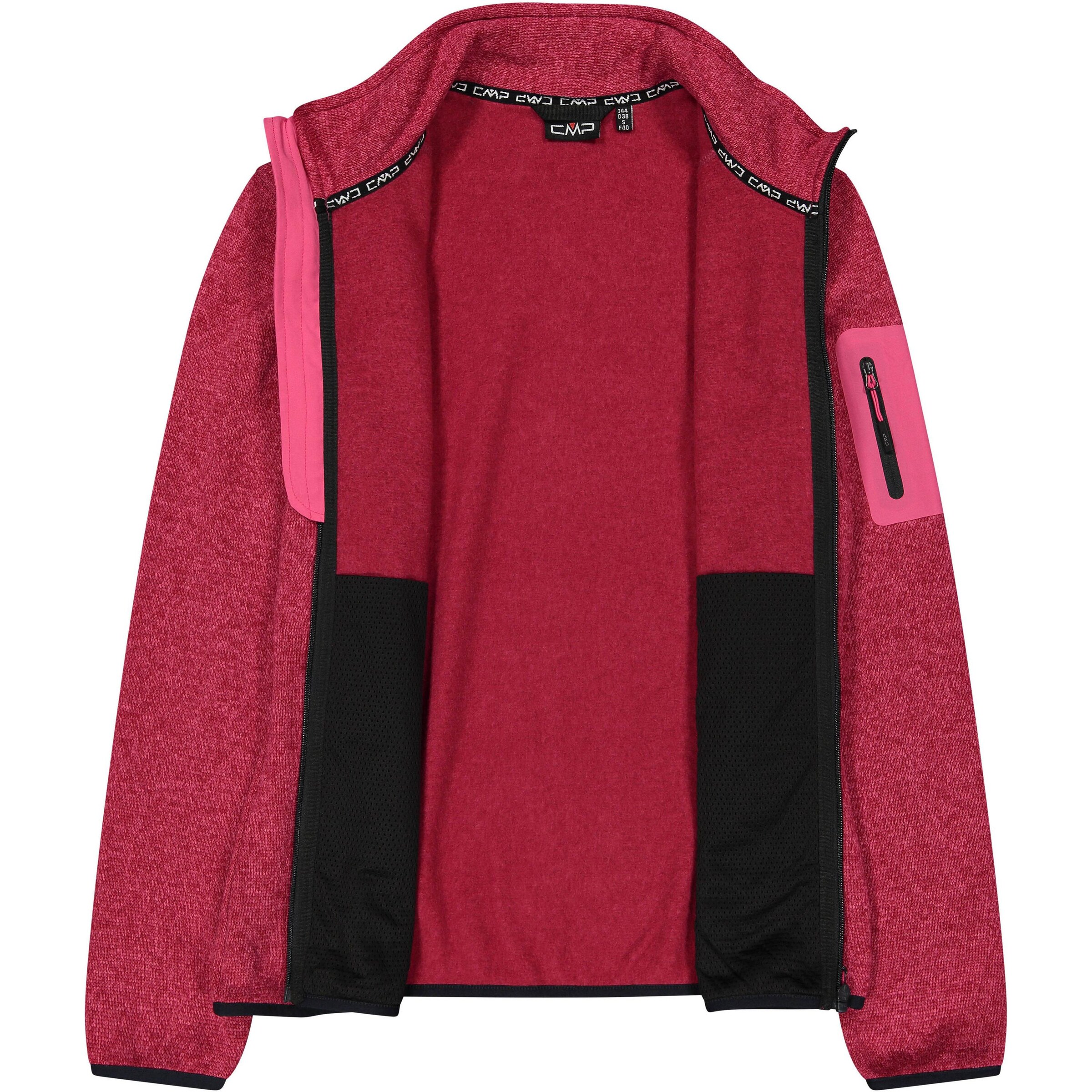 CMP Athletic Fleece Jacket in Red