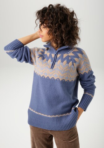 Aniston CASUAL Sweater in Blue: front