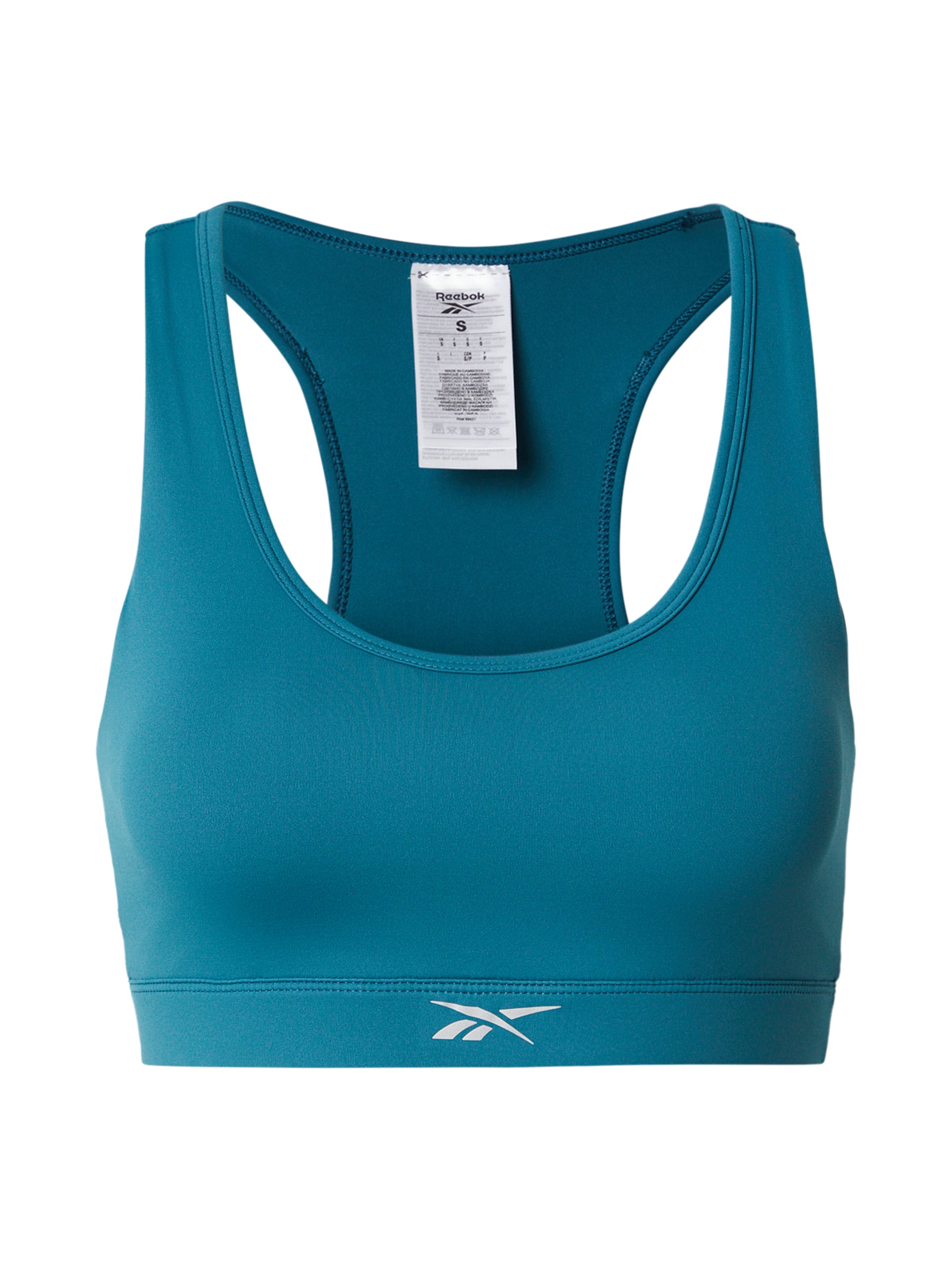 Reebok Korzetová Sportovní podprsenka – modrá: přední strana