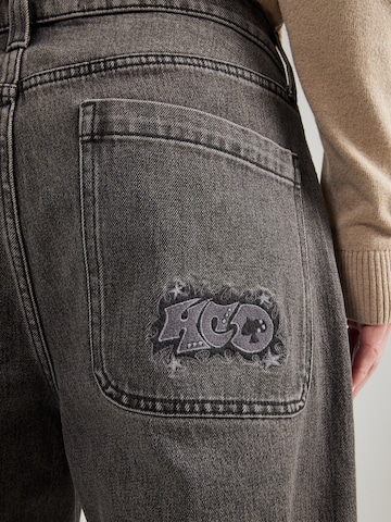 HOLLISTER Baggy Džínsy - Čierna