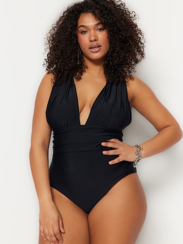 Triangolo Costume intero di Trendyol Curve in nero