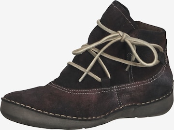 JOSEF SEIBEL Lace-Up Ankle Boots in Brown: front