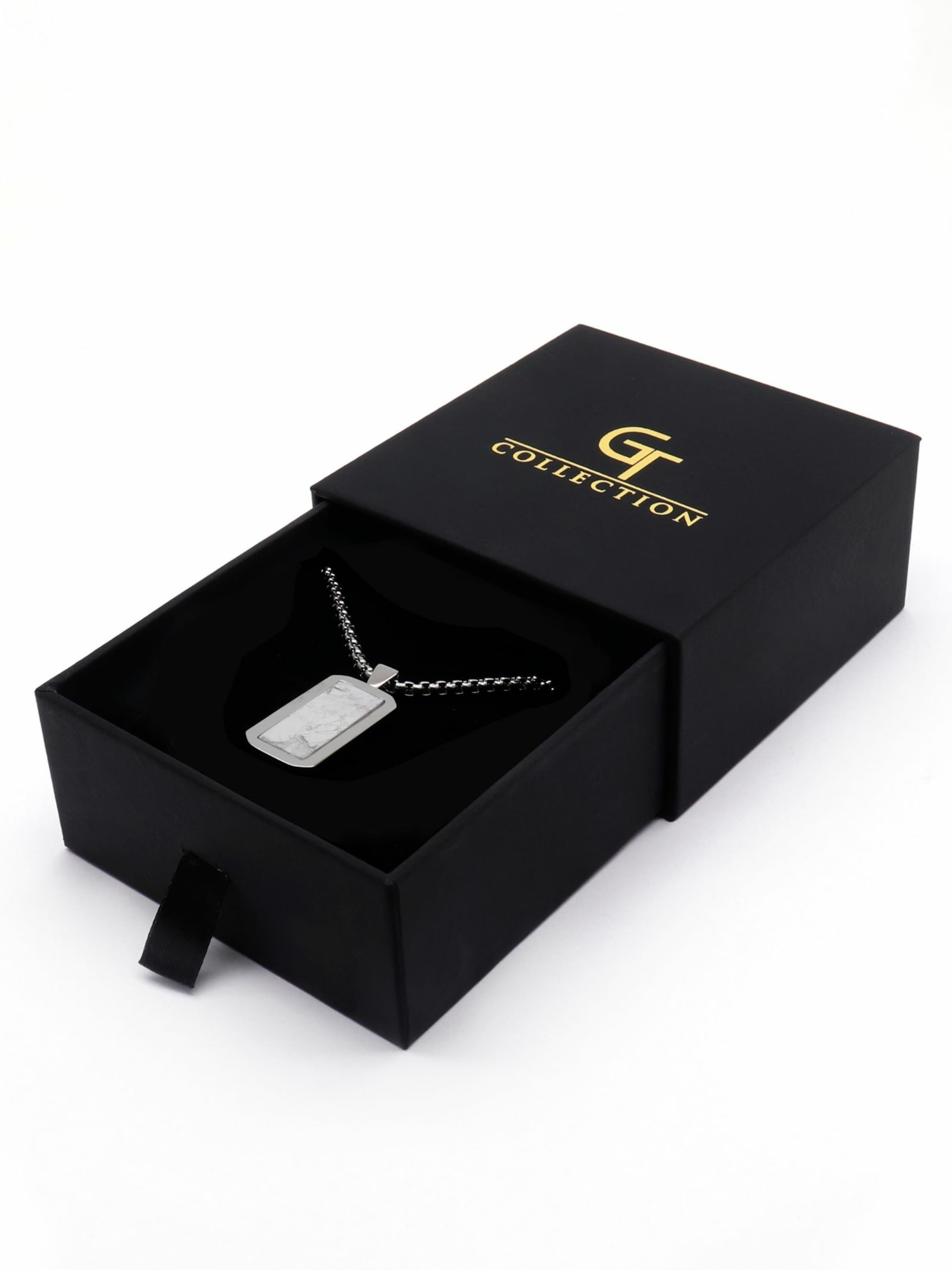 Chaîne 'Rectangle Pendant' GT Collection en blanc