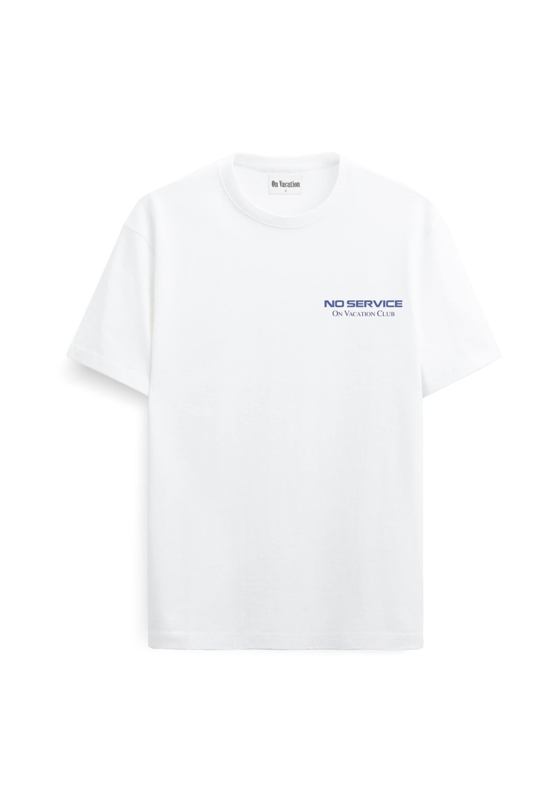 On Vacation Shirt 'No Service' in White: front