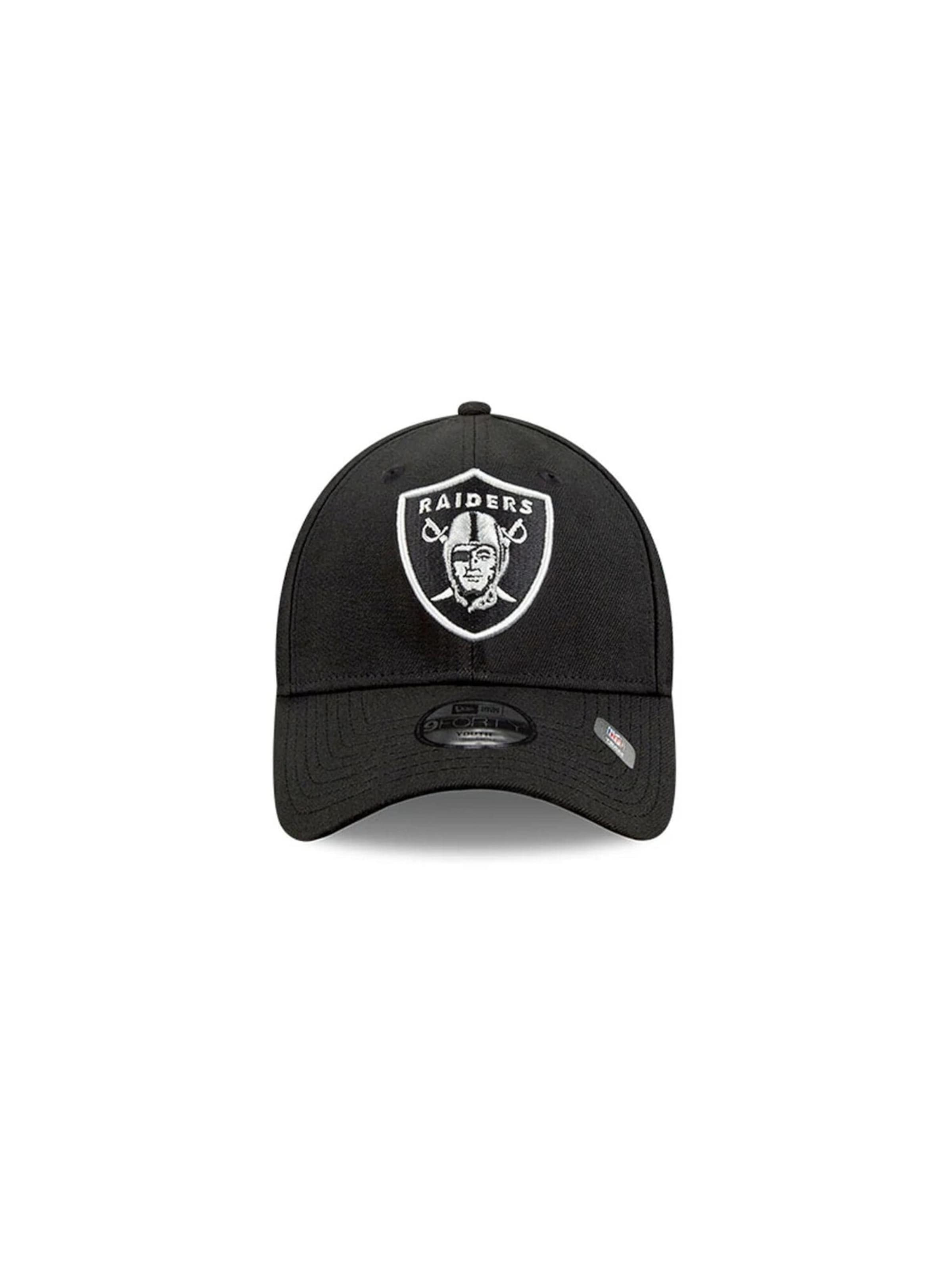 NEW ERA Athletic Cap '9FORTY Las Vegas Raiders The League' in Black: front
