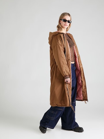 River Island - Parka de inverno em castanho