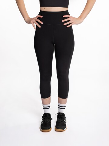 mymotus Skinny Workout Pants in Black: front