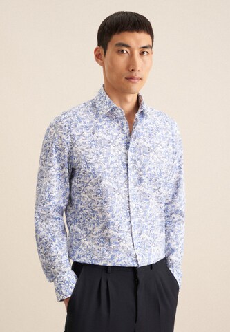 SEIDENSTICKER Slim Fit Hemd in Blau: Vorderseite