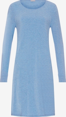 Hanro Nachthemd 'Natural Elegance' in Blau: Vorderseite