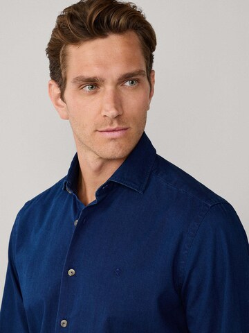Hackett London Slim fit Overhemd ' ESS' in Blauw