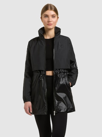 khujo Raincoat 'IZZA' in Black: front