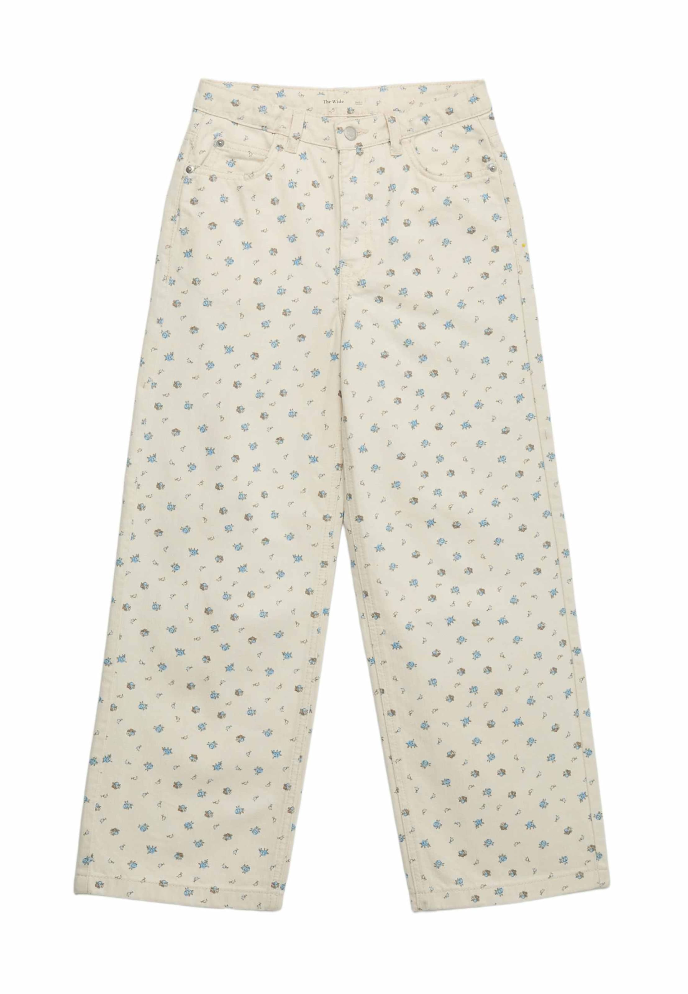 Wide Leg Jean Marks & Spencer en beige : devant