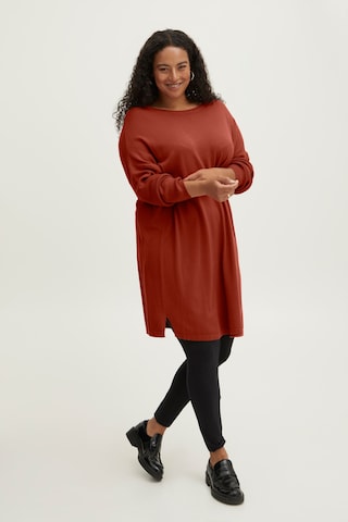 Fransa Knitted dress 'BLUME' in Red