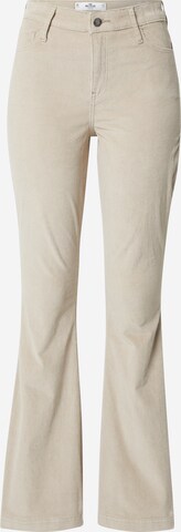 Flared Pantaloni di HOLLISTER in beige: frontale