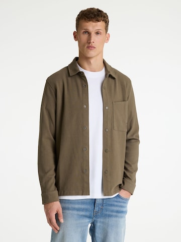 CHASIN' Overhemd 'Axel Structure' in Bruin: voorkant