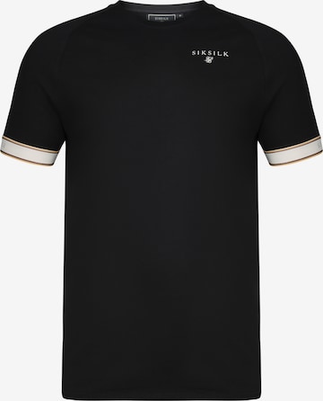 SikSilk Koszulka 'Tech' w kolorze czarny: przód
