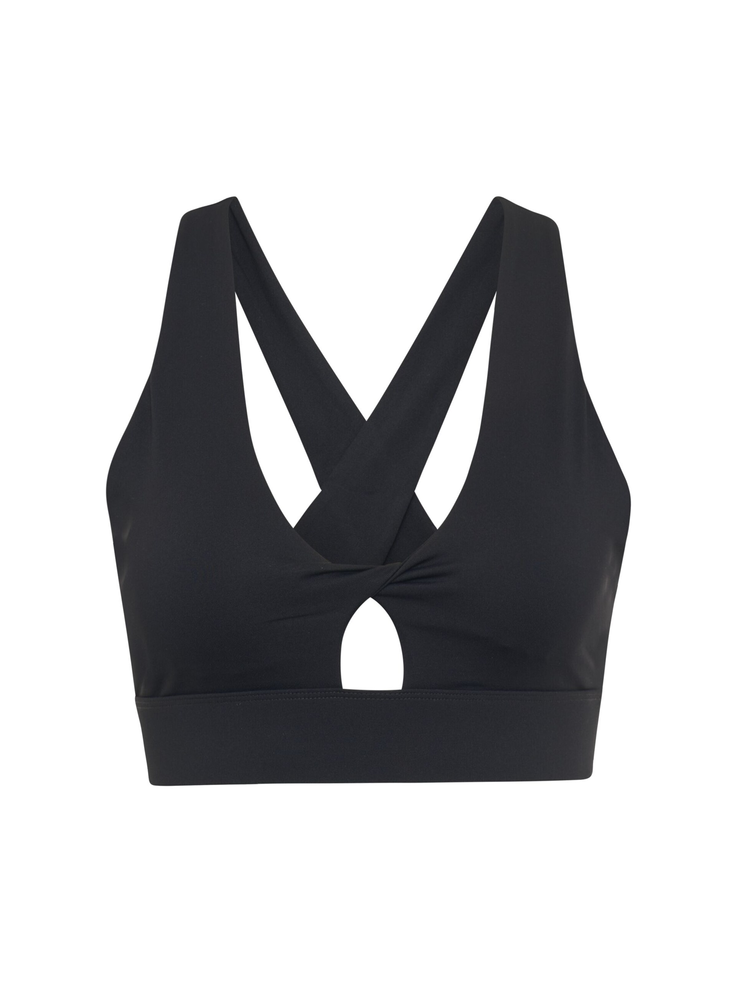 Fabletics Sports Bra 'Oasis Twist' in Black: front