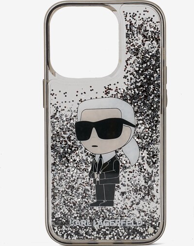 Karl Lagerfeld Protection pour smartphone en noir / transparent / blanc, Vue avec produit