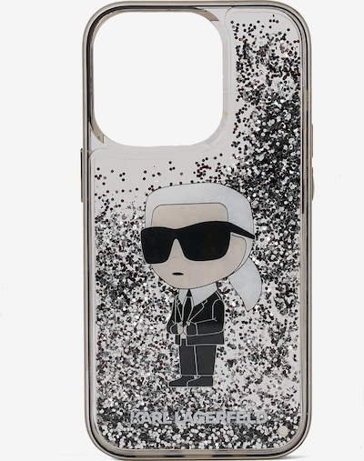 Karl Lagerfeld Protection pour smartphone en noir / transparent / blanc, Vue avec produit