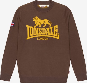 Lonsdale London Kampsun 'Swanscombe', värv pruun: eest vaates