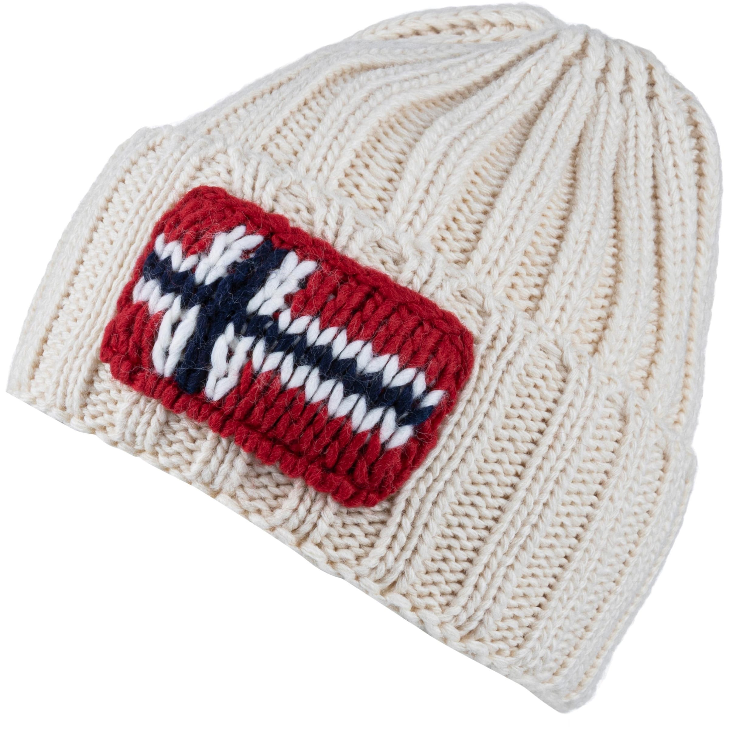 NAPAPIJRI Beanie 'F-Semiury' in Beige: front