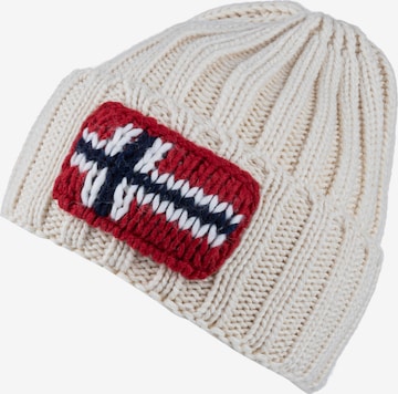 NAPAPIJRI Beanie 'F-Semiury' in Beige: front