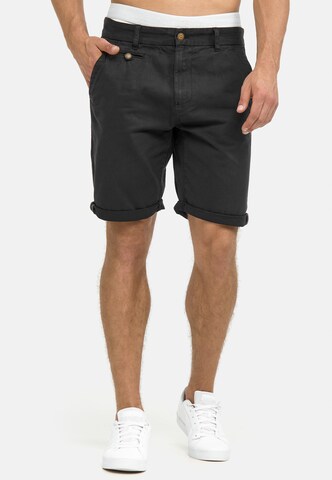 INDICODE JEANS Regular Shorts 'Cuba' in Schwarz: Vorderseite