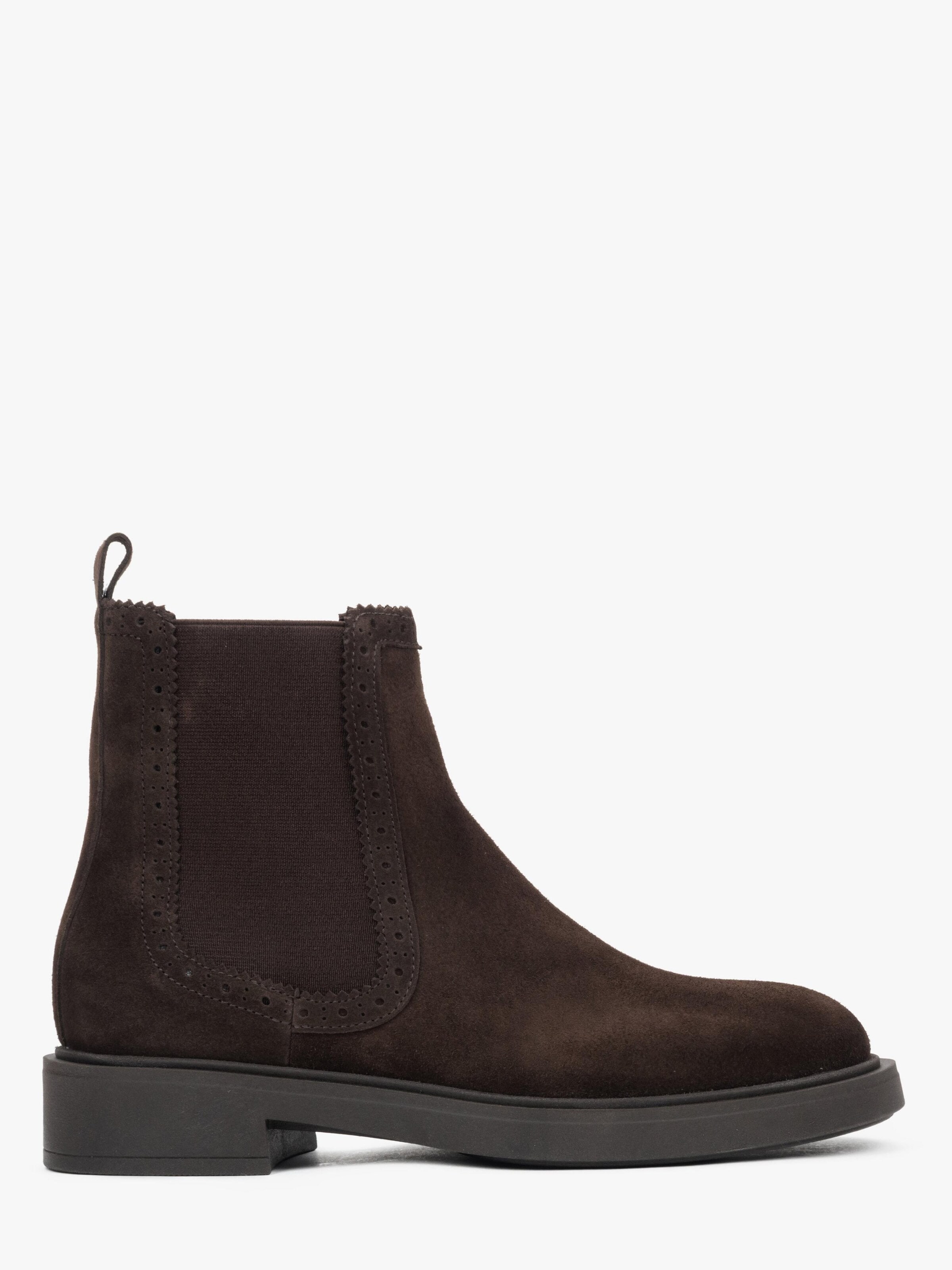 Estro Chelsea Boots '09-3814' i brun: forside