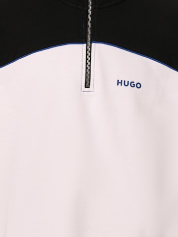 HUGO Blue Sweatshirt 'Nasemiro' in Weiß