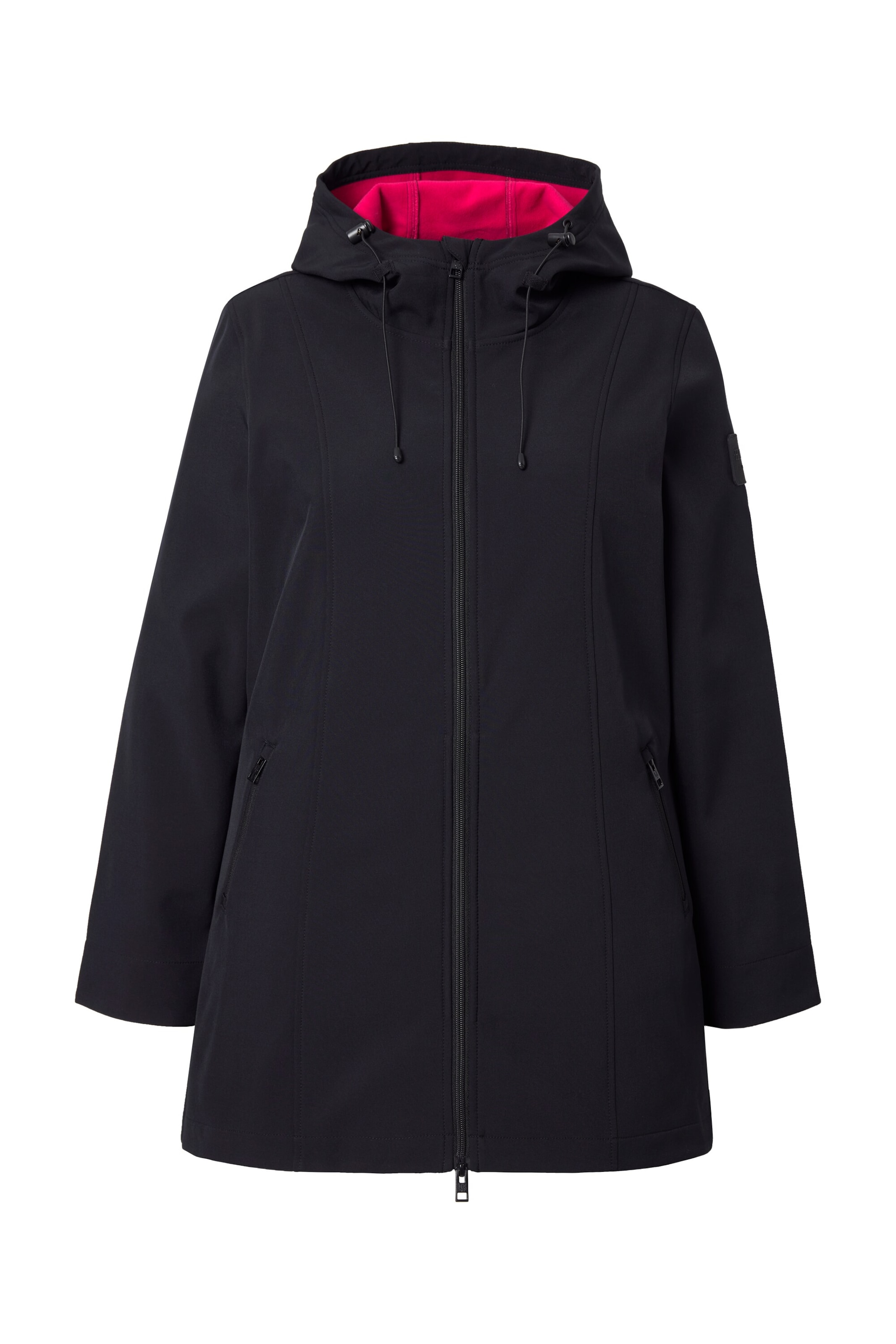 Ulla Popken Performance Jacket in Black: front
