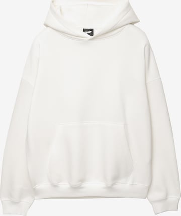 Felpa 'STWD' di Pull&Bear in bianco: frontale