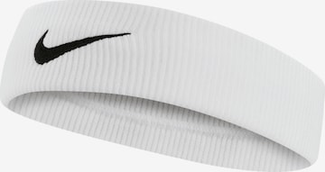 NIKE Athletic Headband in White: front