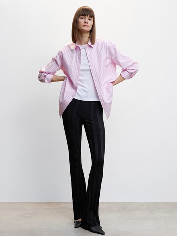 MANGO Flared Broek 'ROSE' in Zwart