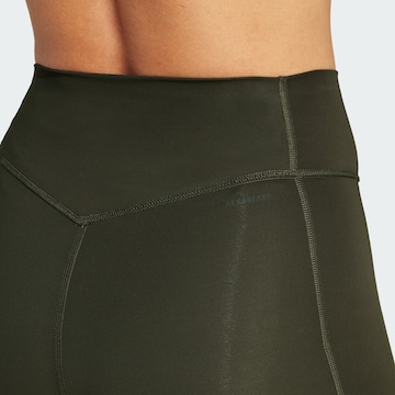 ADIDAS PERFORMANCE Skinny Sportbroek 'Optime' in Groen