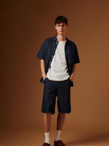 !Solid Comfort Fit Jeanshemd ' SDRogue ' in Blau