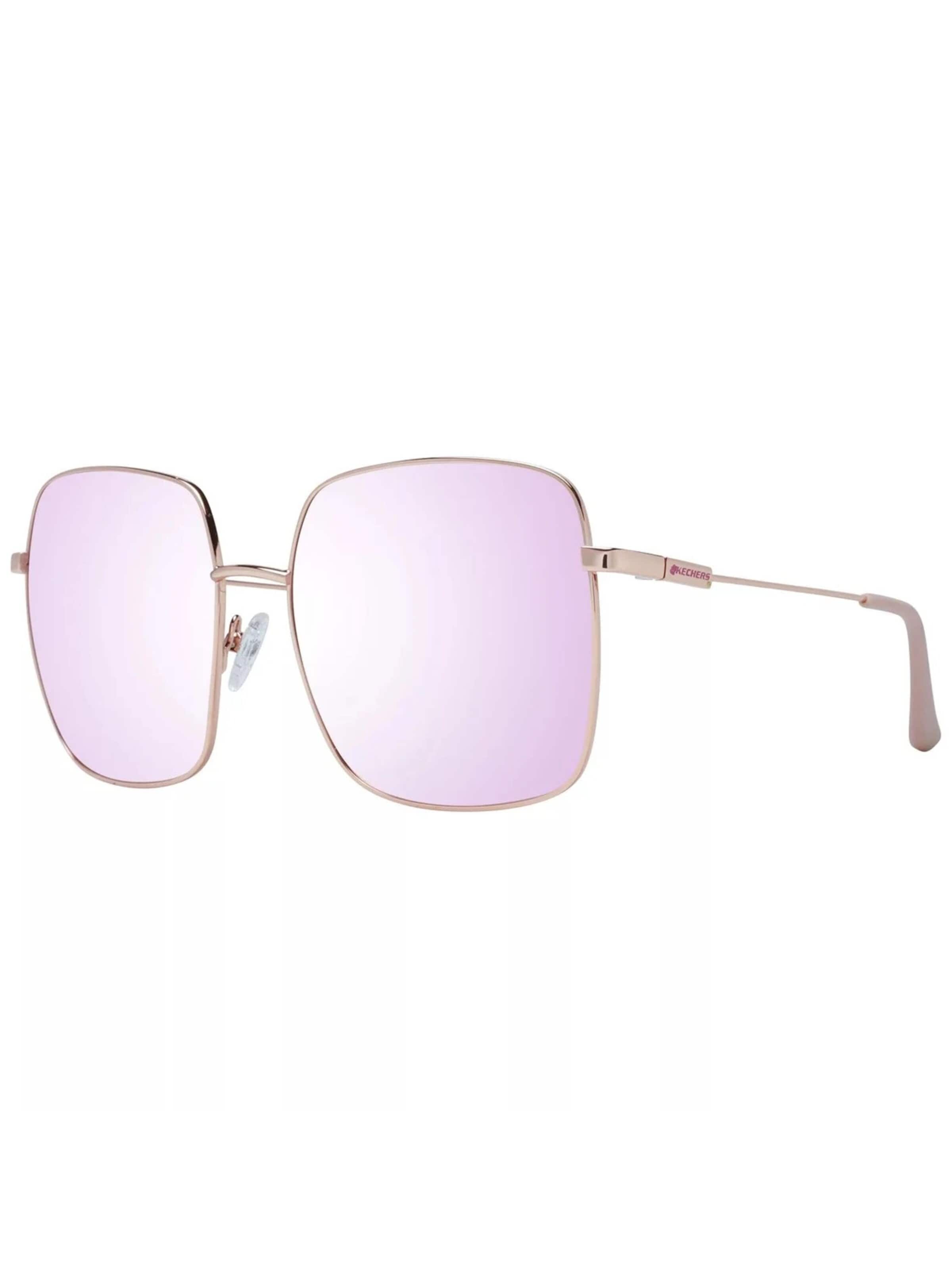 SKECHERS Zonnebril 'Skechers Sunglasses SE6097 28U 58' in Goud: voorkant