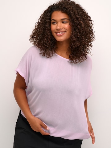 KAFFE CURVE Blouse 'Ami Stanley' in Pink: front