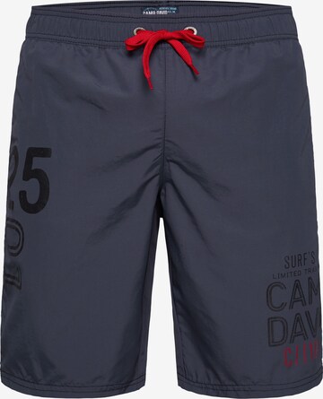 CAMP DAVID Board Shorts in Blue: front