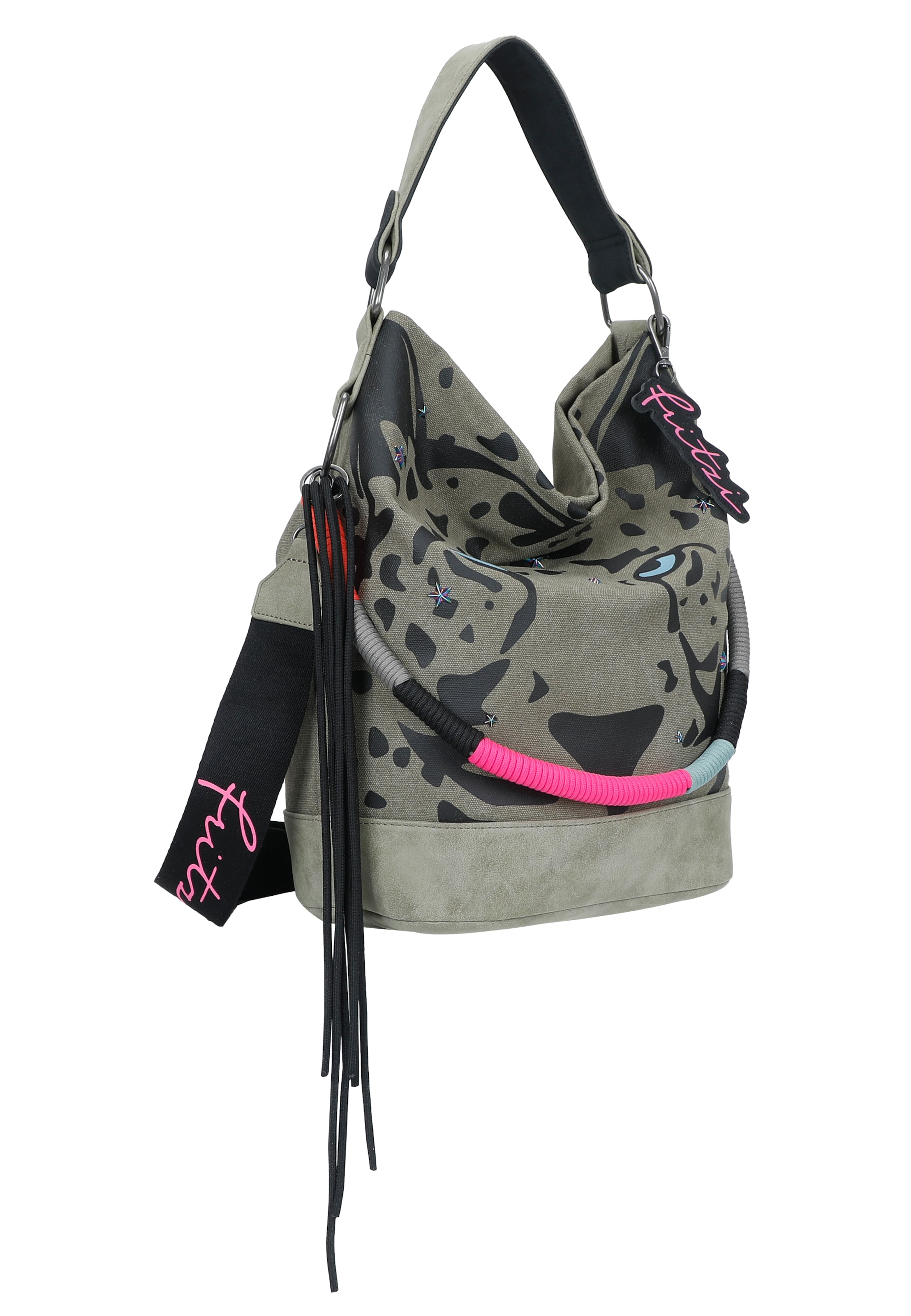 Fritzi aus Preußen Shoulder Bag 'Izzy07' in Grey