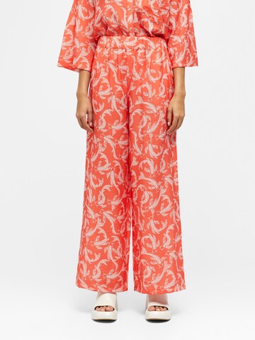 OBJECT Loosefit Broek 'RIO' in Oranje: voorkant