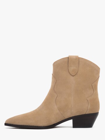 Estro Ankle Boots '1079-1'‌‌‌‌‌‌‌ in Beige