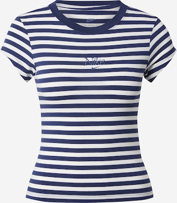 Nike Sportswear Тениска в синьо: отпред