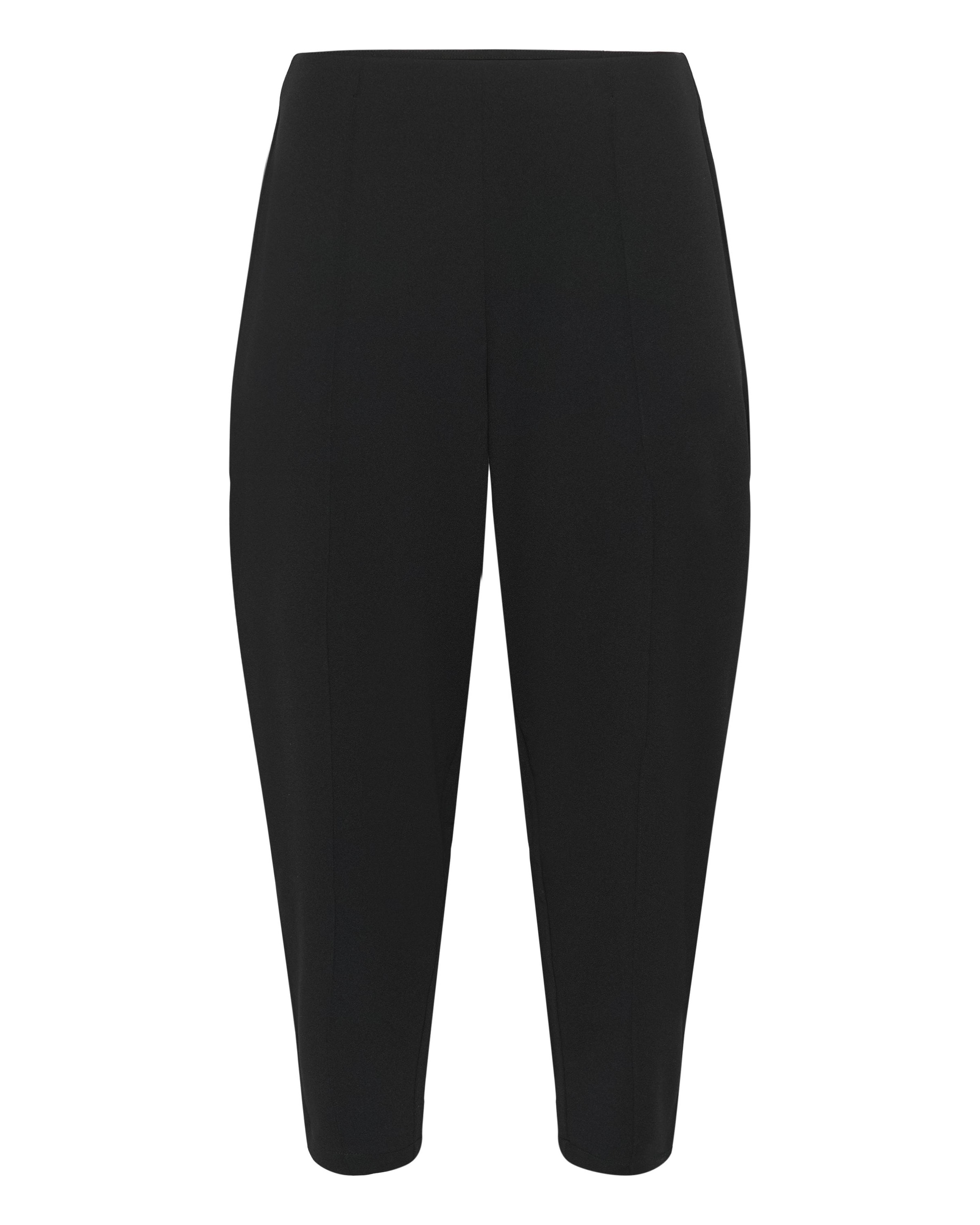 KAFFE CURVE Tapered Pantalon in Zwart: voorkant