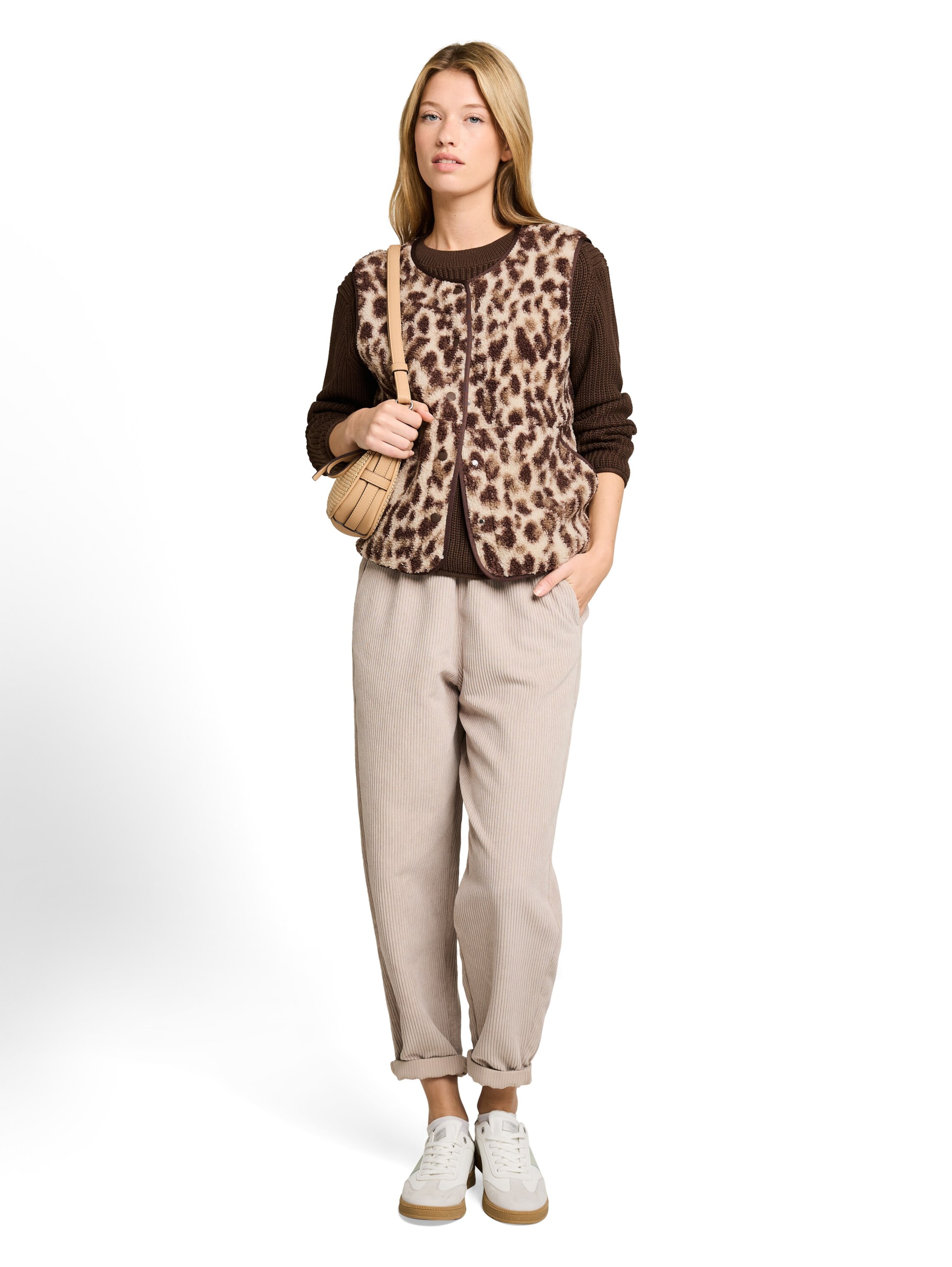 TOM TAILOR Bodywarmer in Beige